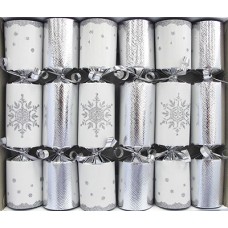 8" Silver Snowflake Mini Crackers