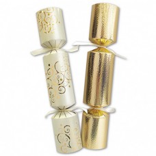 12" Swirls Gold and Cream Catering Crackers