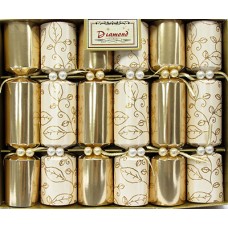 8" Gold Leaf Mini Crackers